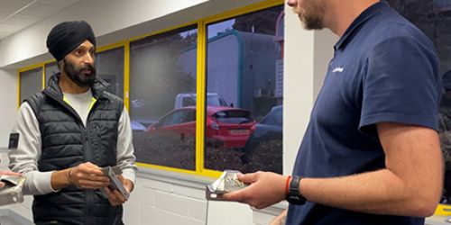 Celebrity carpenter visits Locks 4 Vans